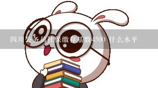 四川公务员社保缴存基数4500 什么水平