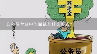 公务员考试中的面试是什么形式？