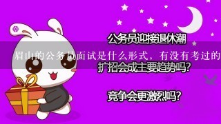 眉山的公务员面试是什么形式，有没有考过的