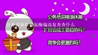 公务员体检转氨酶偏高复查查什么