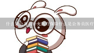 什么是公务员补充医疗保险什么是公务员医疗补助