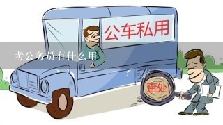 考公务员有什么用