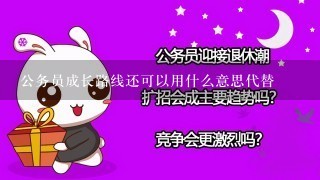 公务员成长路线还可以用什么意思代替