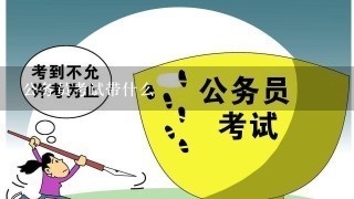 公务员考试带什么