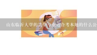 山东临沂大学的法学专业适合考本地的什么公务员